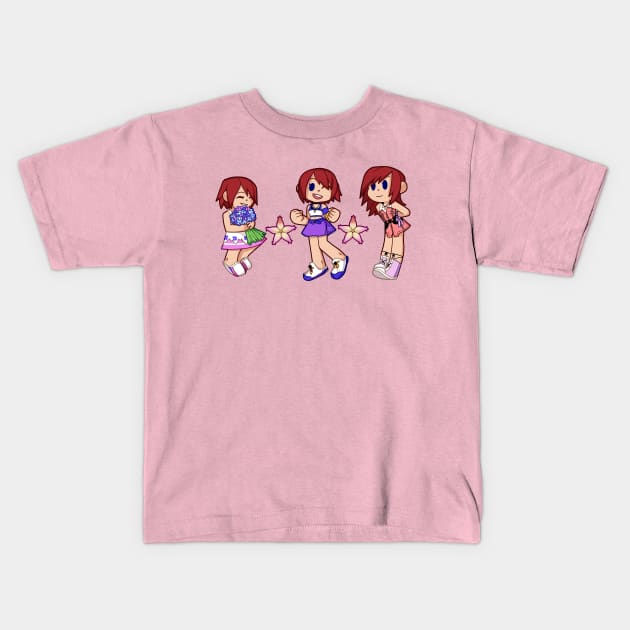 3 Stages of Kairi Kids T-Shirt by VenaCoeurva